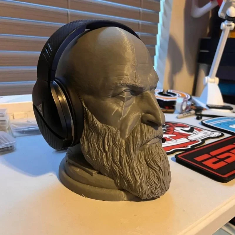 Headphone Stand Desk - God Of War Kratos Statue Headphone