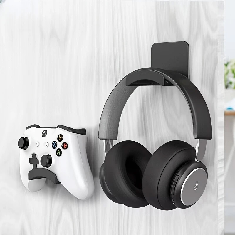 4Pcs Black Adhesive Headphone  - Headphone Stand Desk incelemesi ve fiyatı