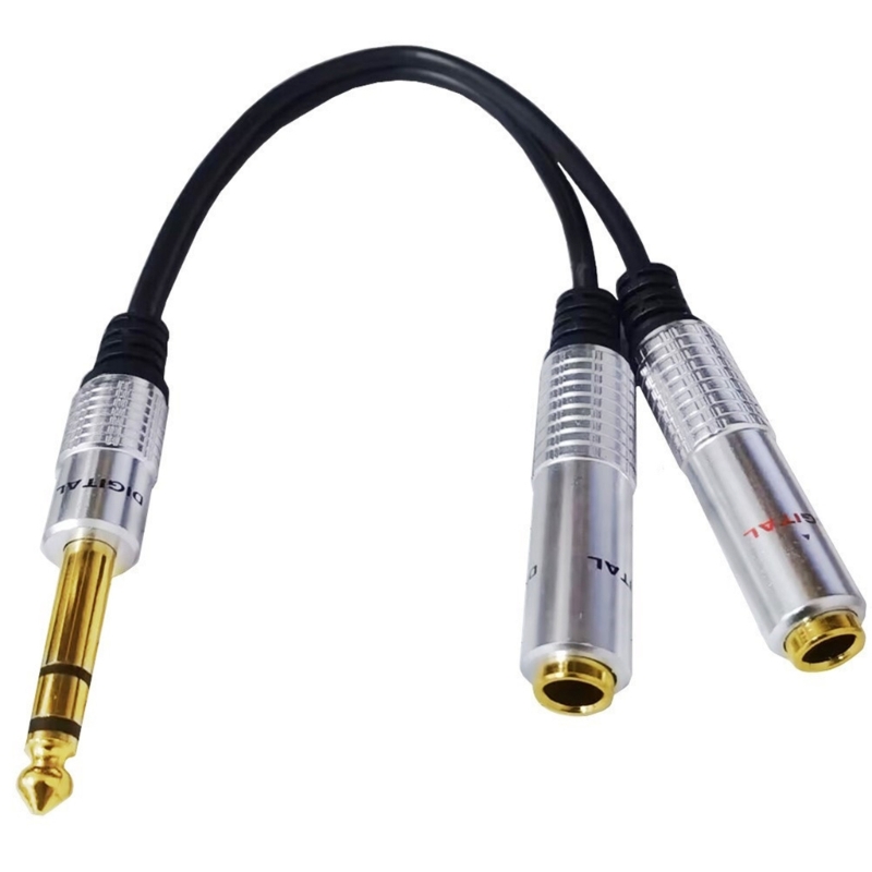 6.35mm 1/4 inch TRS Stereo to  - Audio Splitter Y incelemesi ve fiyatı