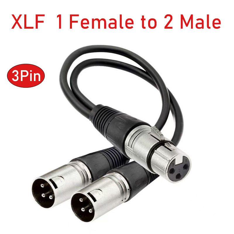 XLR Splitter Cable 3 Pin Femal - Audio Splitter Y incelemesi ve fiyatı