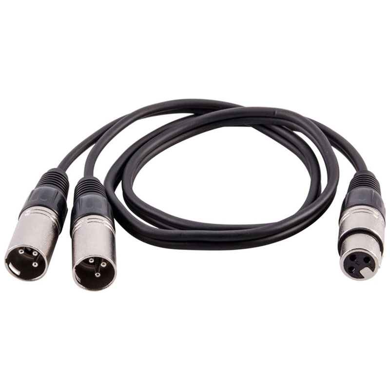 XLR Splitter Cable 3 Pin Femal - Audio Splitter Y incelemesi ve fiyatı