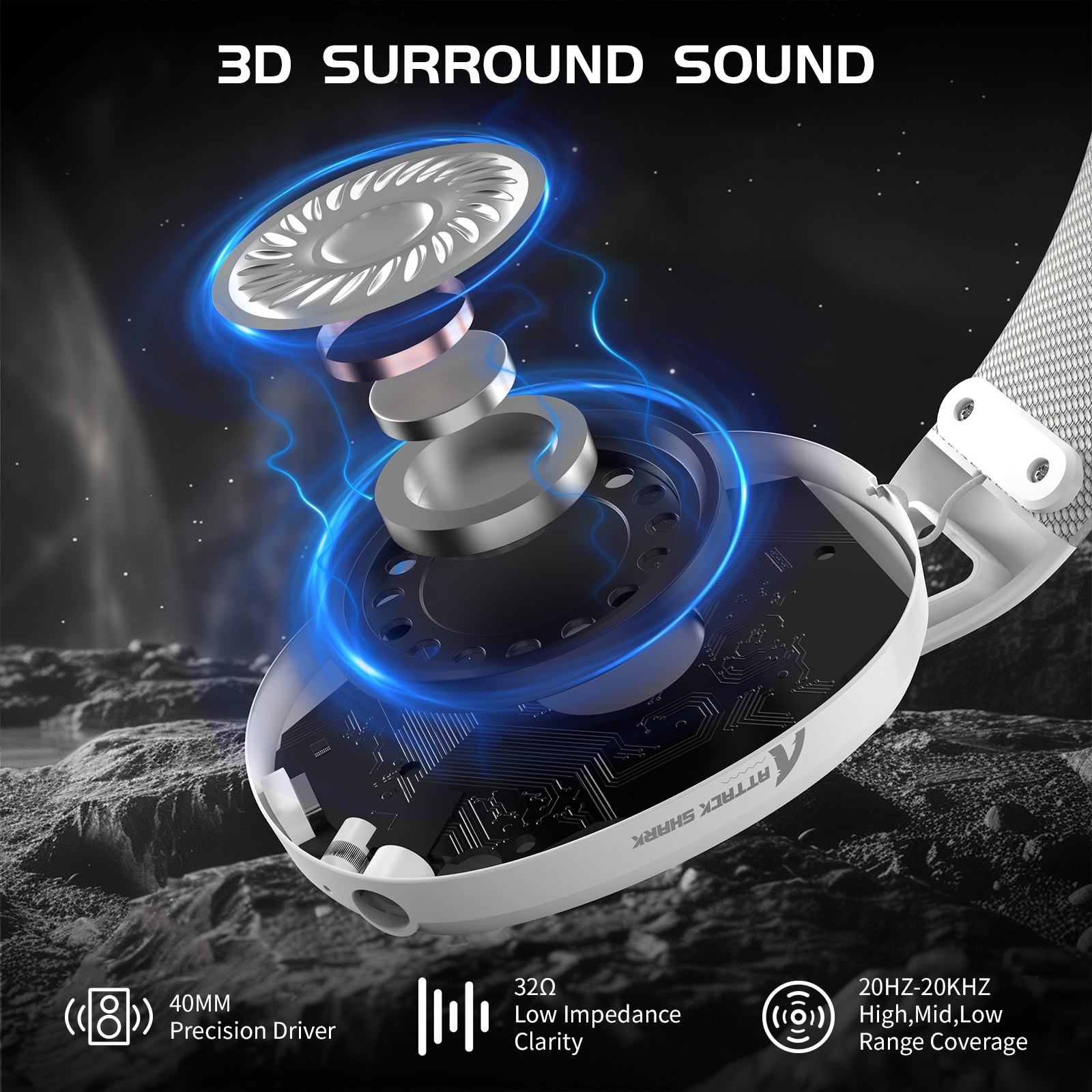 ATTACK SHARK L80 Ultra-Light T - Gaming Headset Rgb incelemesi ve fiyatı