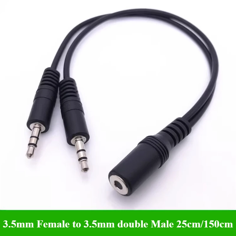 2/5Pcs/lot 3.5mm 1 to 2 Audio  - Earphone Splitter Jack incelemesi ve fiyatı