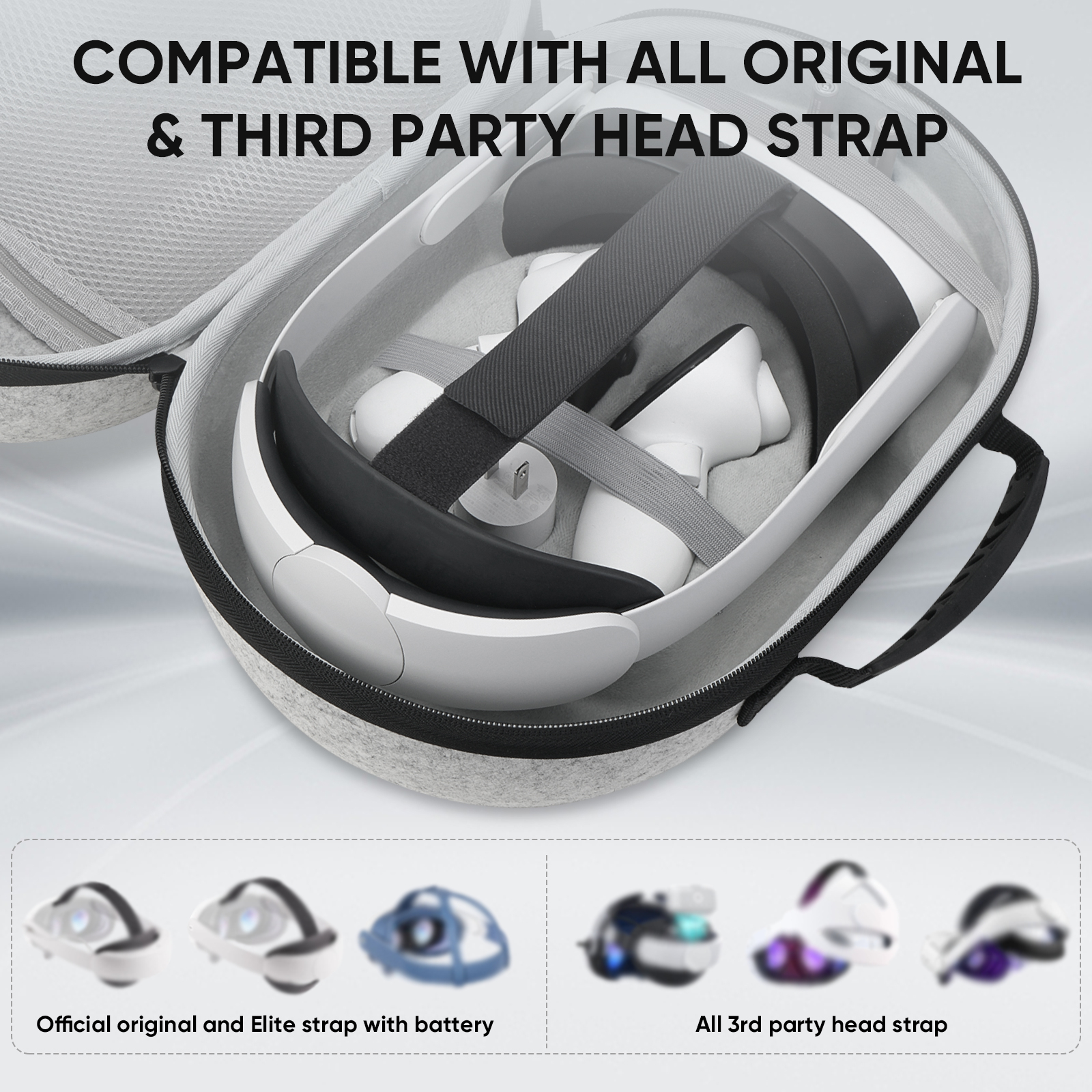 Travel Carrying Case for Meta  - Headphone Case Hard incelemesi ve fiyatı