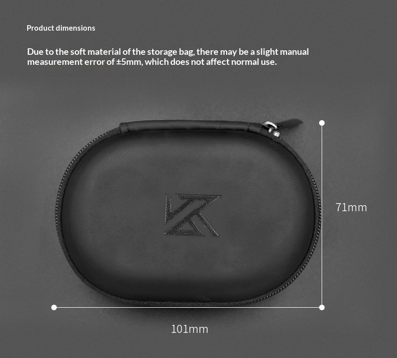 KZ Earphone Storage Case Oval  - Headphone Case Hard incelemesi ve fiyatı