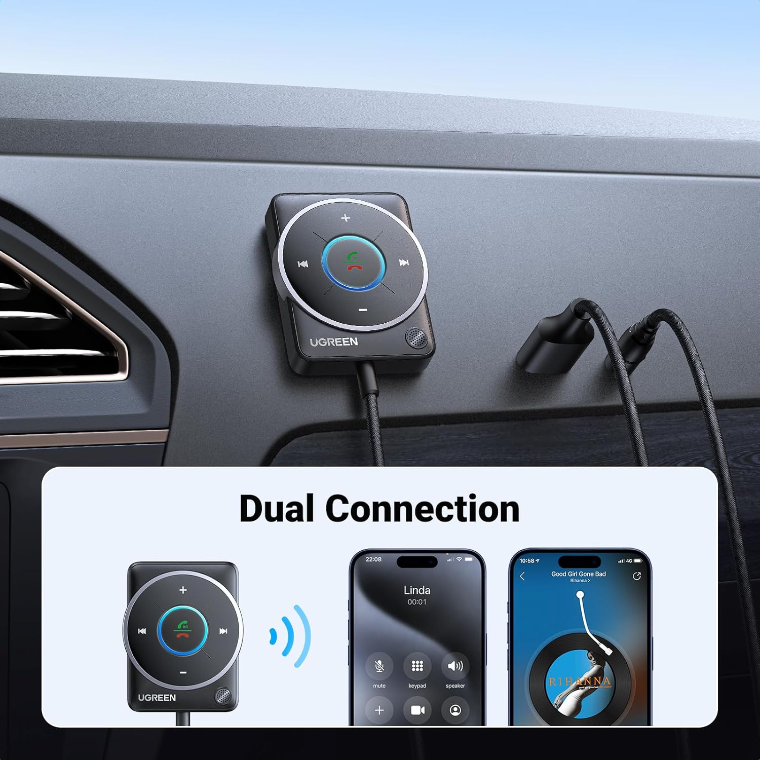 UGREEN Bluetooth 5.4 Aux Car A - Bluetooth Adapter Receiver incelemesi ve fiyatı