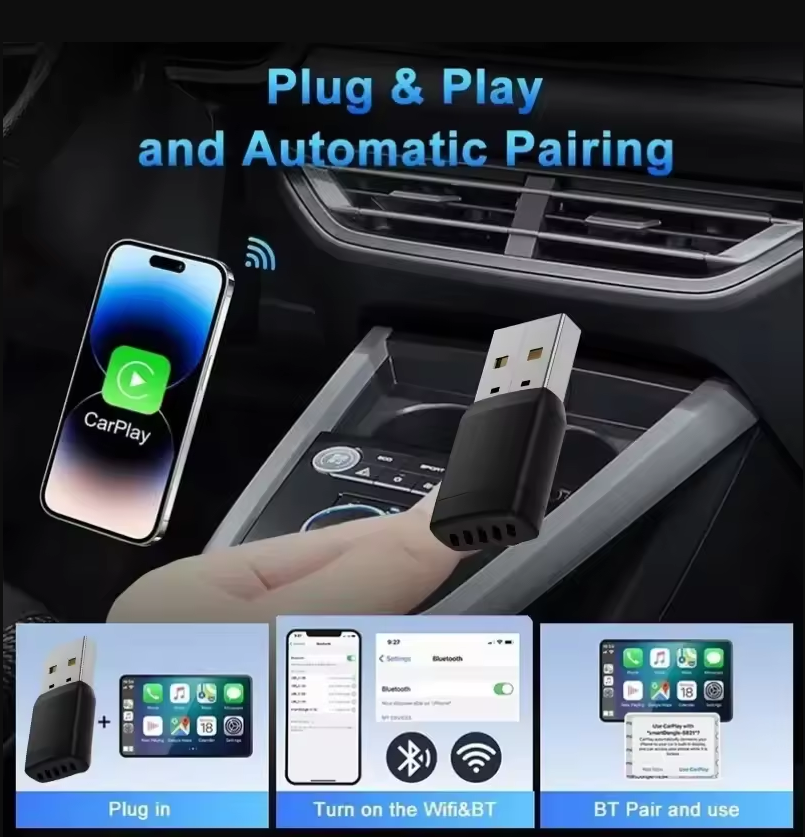 Smart Wireless CarPlay Android - Bluetooth Adapter Receiver incelemesi ve fiyatı