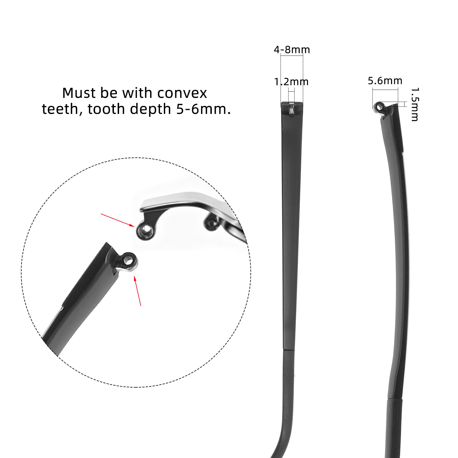 Universal Eyeglass Temple End  - Silicone Ear Tip Replacement incelemesi ve fiyatı