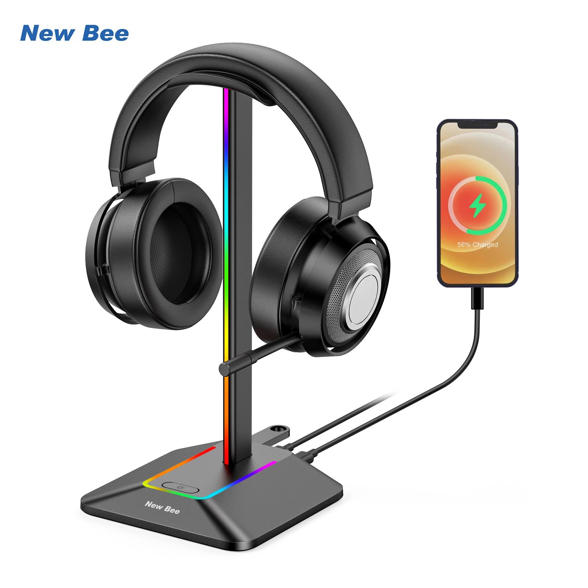 New Bee Z8 RGB Headphones Stan - Headphone Stand Desk incelemesi ve fiyatı