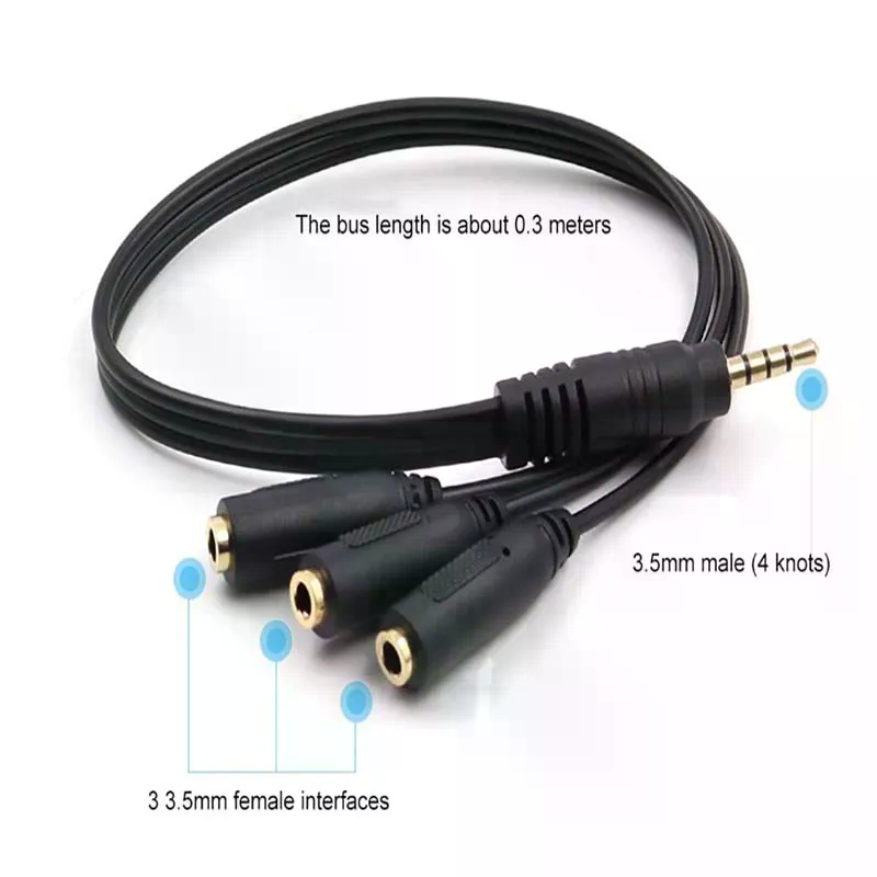 3.5mm 3 3.5mm 1 3 Adapter Way  - Earphone Splitter Jack incelemesi ve fiyatı