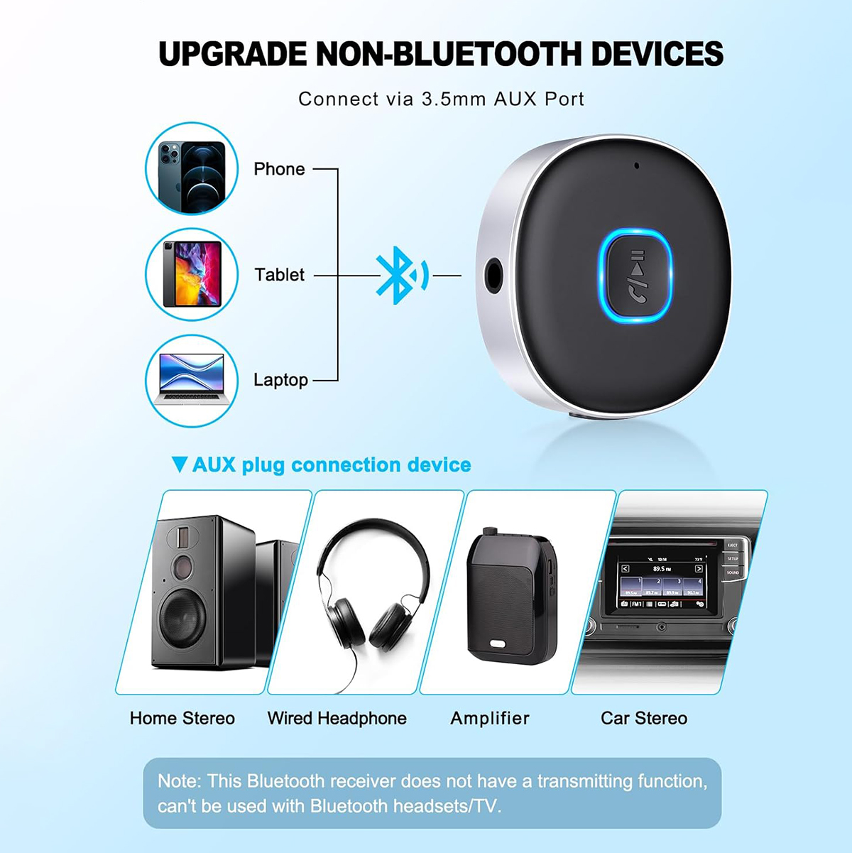 Car Bluetooth AUX Adapter, Min - Bluetooth Adapter Receiver incelemesi ve fiyatı