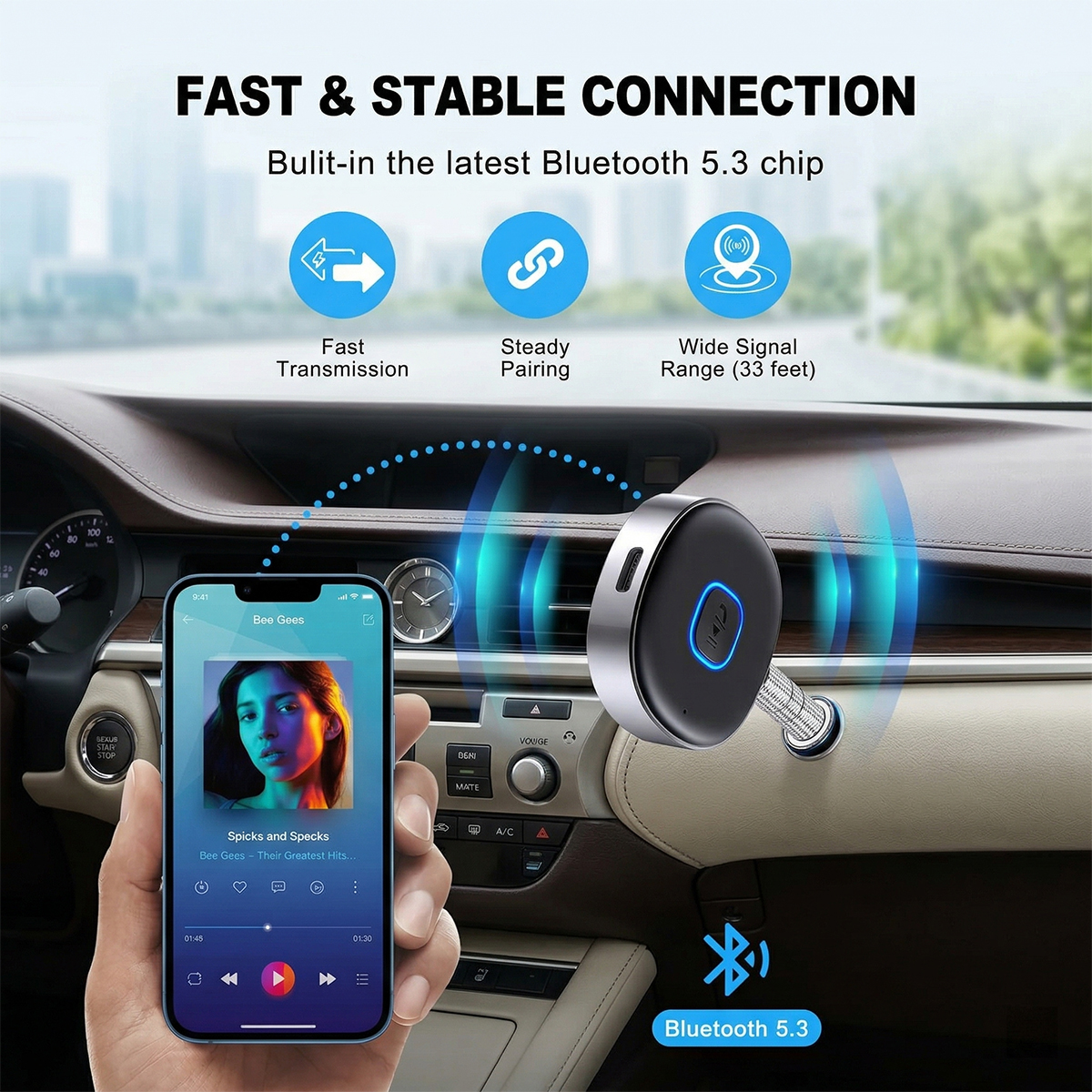 Car Bluetooth AUX Adapter, Min - Bluetooth Adapter Receiver incelemesi ve fiyatı