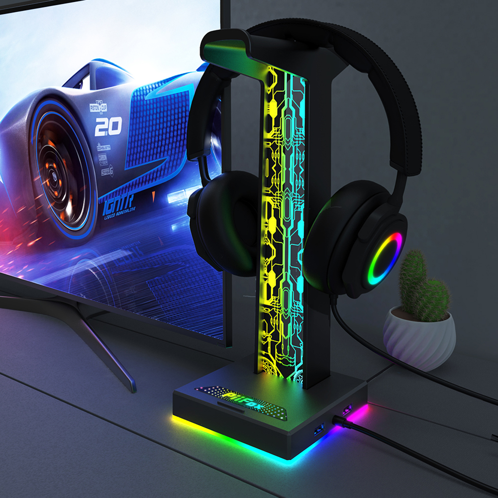 RGB Gaming Headphone Stand Dua - Headphone Stand Desk incelemesi ve fiyatı