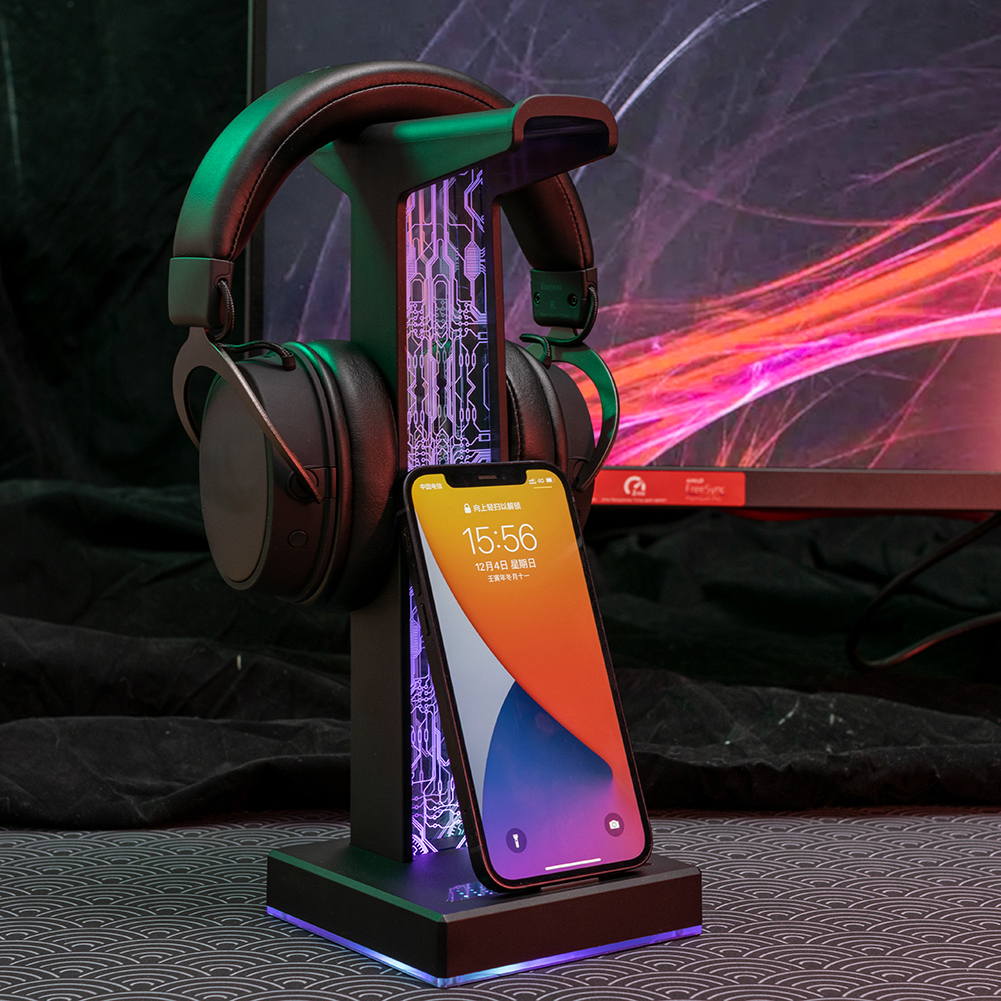 RGB Gaming Headphone Stand Dua - Headphone Stand Desk incelemesi ve fiyatı