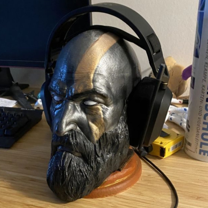 God Of War Kratos Statue Headp - Headphone Stand Desk incelemesi ve fiyatı