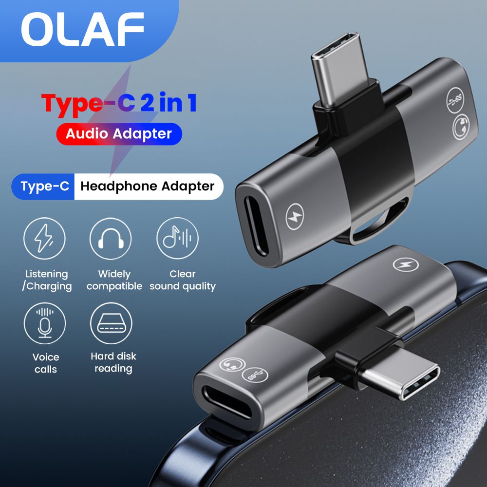 2 in 1 Type C Audio Adapter US - Earphone Splitter Jack incelemesi ve fiyatı