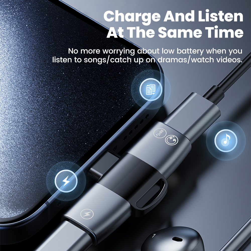 2 in 1 Type C Audio Adapter US - Earphone Splitter Jack incelemesi ve fiyatı